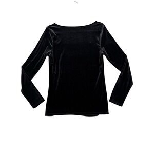 Women's Black Long Sleeve Top